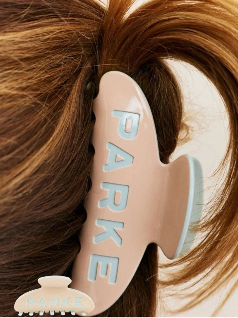 Parke Large Cream Hair Claw - Neutral Cream Hair Clip
